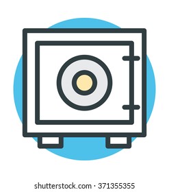 Bank Vault Vector Icon