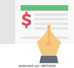 bank vector colour flat icon