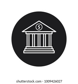 bank vector icon 