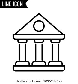 Bank vector icon