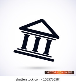 Bank  vector icon 