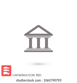 Bank  vector icon 
