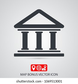 Bank  vector icon 