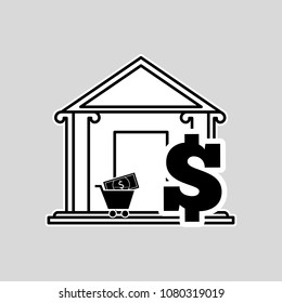 bank vector icon