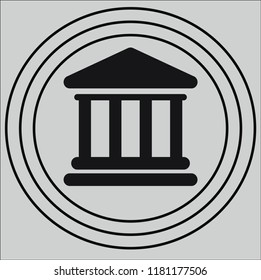 bank vector icon