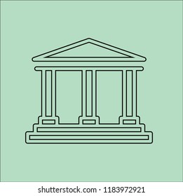 bank vector icon