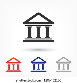 Bank  vector icon 