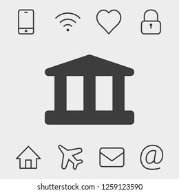 bank vector icon