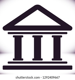 Bank  vector icon 