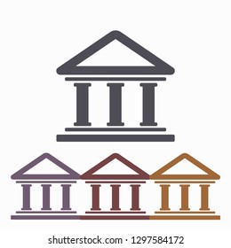 Bank  vector icon 