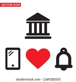 Bank Vector icon
