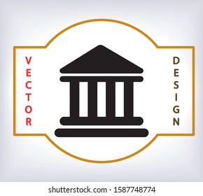 Bank Vector icon 