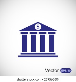 Bank vector icon
