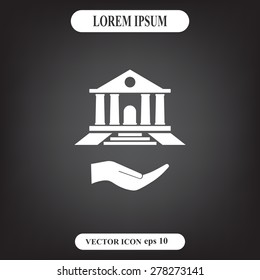 bank vector icon