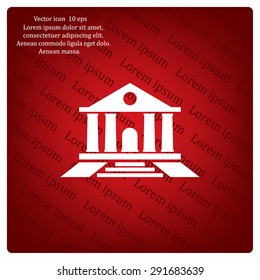 bank vector icon