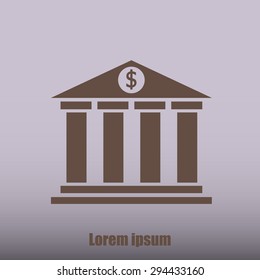 Bank vector icon 