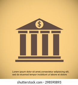 Bank vector icon 