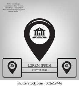 bank vector icon