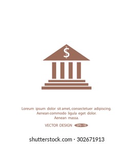 bank vector icon