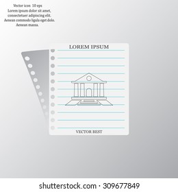 bank vector icon