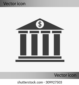 Bank vector icon