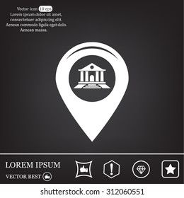bank vector icon