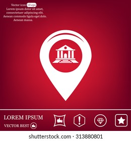 bank vector icon