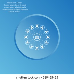 bank vector icon