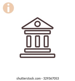 bank vector icon