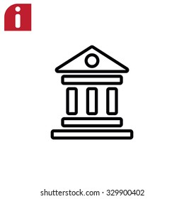 bank vector icon