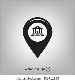 bank vector icon