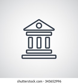 bank vector icon
