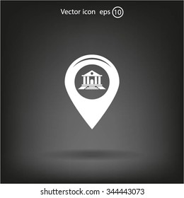bank vector icon