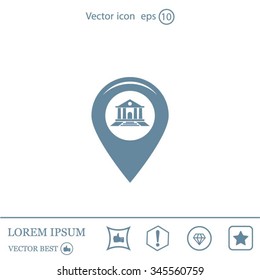 bank vector icon
