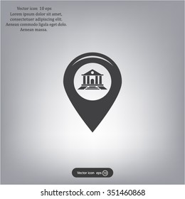 bank vector icon