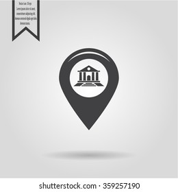 bank vector icon