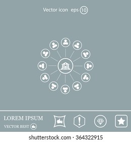 bank vector icon