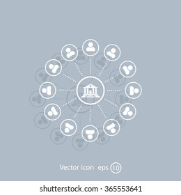 bank vector icon