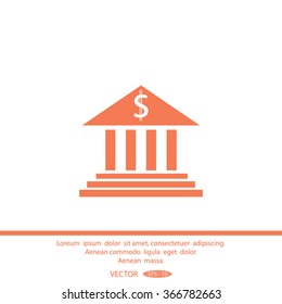 bank vector icon