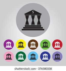 Bank vector icon