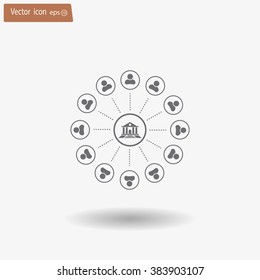 bank vector icon
