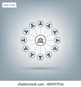 bank vector icon