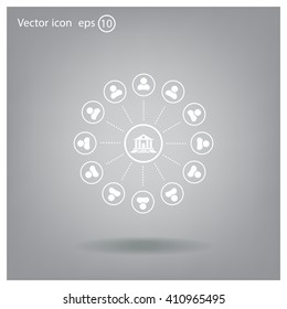 bank vector icon