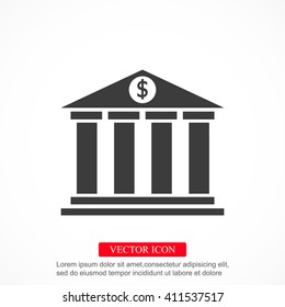 Bank vector icon
