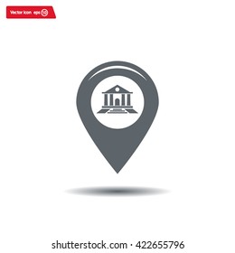 bank vector icon