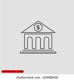 Bank vector icon