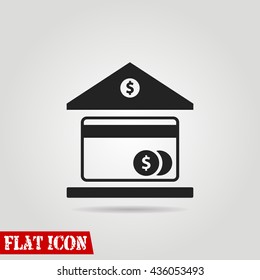 bank vector icon