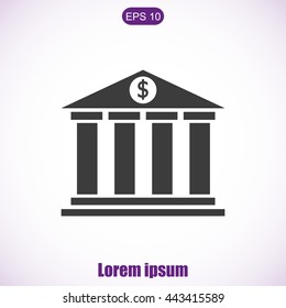 Bank vector icon

