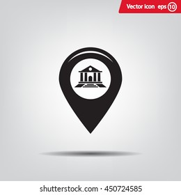 bank vector icon