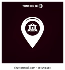 bank vector icon